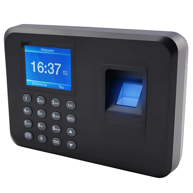 Verificação biométrica do funcionário da máquina da comparecimento do tempo da senha da impressão digital