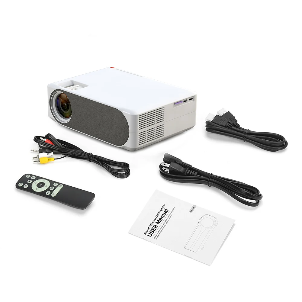 1080P FHD Android 9 LED Video Projector M19 Brightest Beamer For Home Theater And Overhead Business With WIFI 3D Functionality