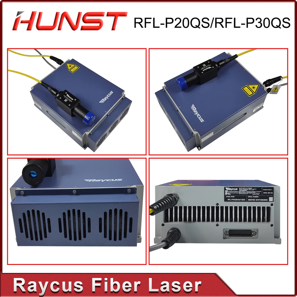 Hunst RFL-P20QS/30QS Raycus 20W 30W Q-switched Pulse Fiber Laser Source modulo 1064nm per macchina per marcatura e incisione di metalli