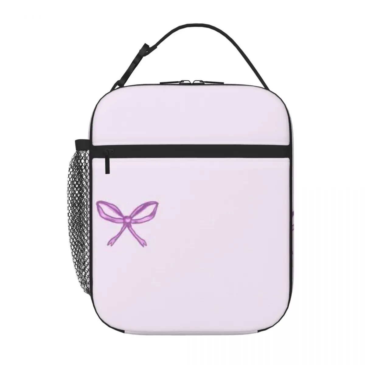 Bestselling Pretty Pink Bow ) Handheld Meal Prep Bag Outdoor Sports Travel Lunch Bag