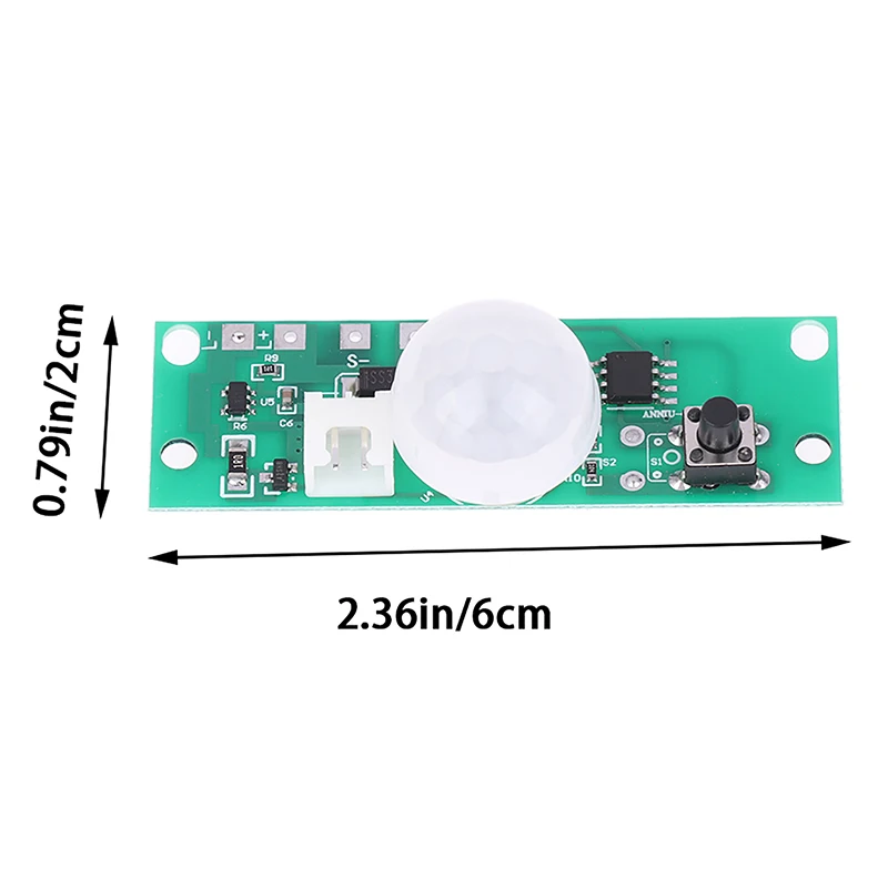 Lampu tenaga surya, 1 buah 3.7V DIY Sensor kontrol papan lampu malam pengontrol modul inframerah tubuh manusia induksi papan sirkuit surya