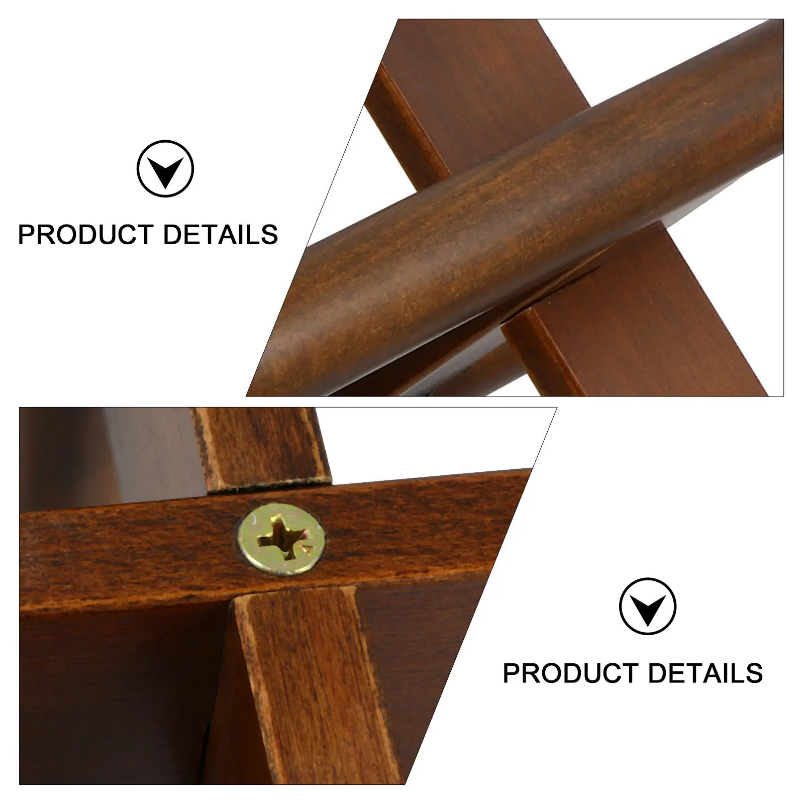 Solid Wood Plant Stand Simple Strong Structure Flowerpot Holder for Indoor Outdoor Garden Living Room Office Decorative Plant