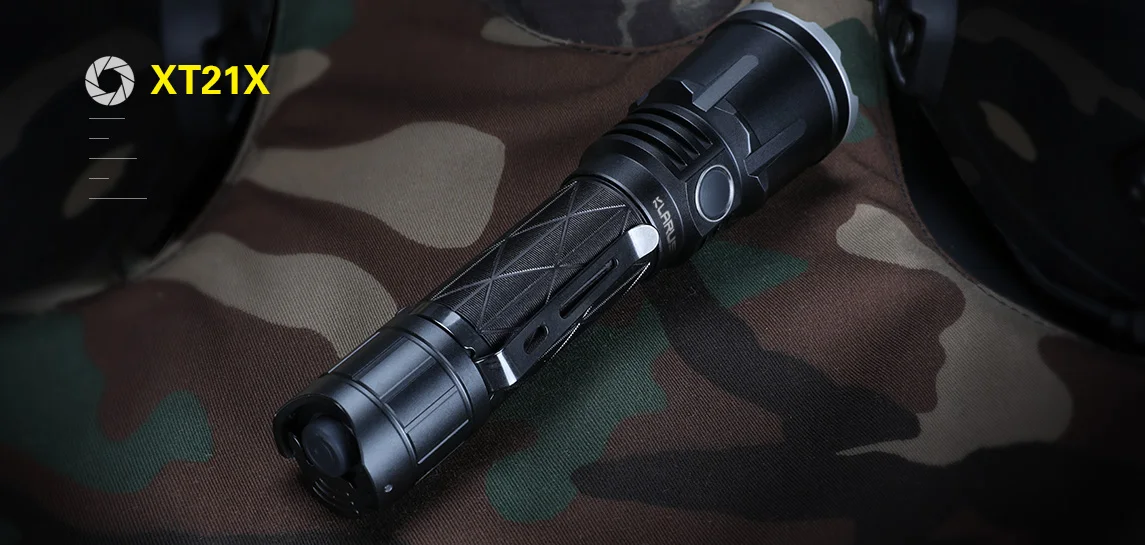 Klarus XT21X Rechargeable LED Flashlight CREE XHP70.2 4000LM Police Torch Lighter with 21700 Battery