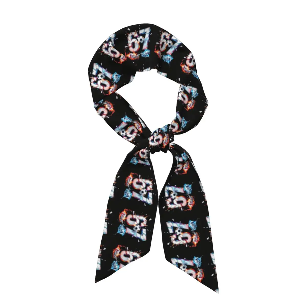 Six Seven Football Women Long Narrow Scarf Soft Skinny Scarf Multi-use Neck Head Wrap for Office Daily Party