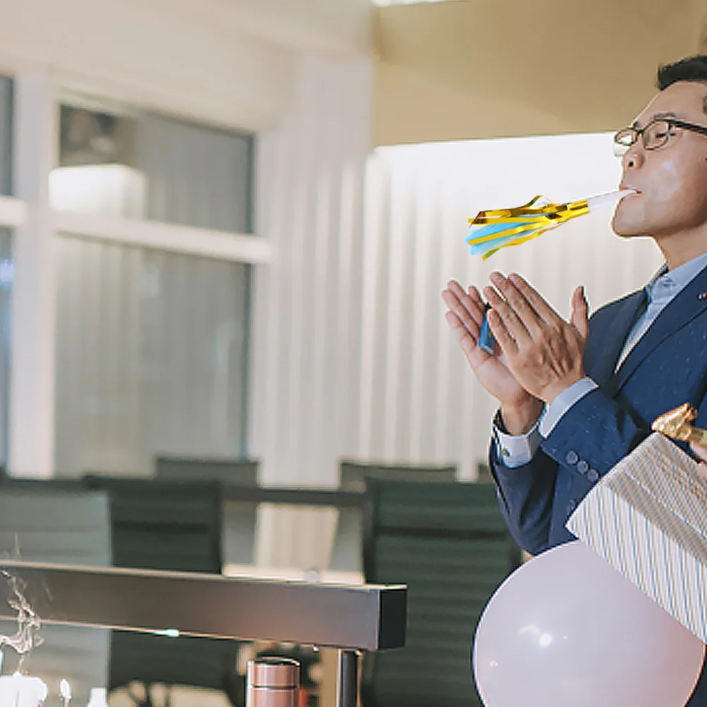 

30Pcs Blowouts Horns Fringed Blowouts Noisemakers Birthday Party Supplies Kids Party Blowers Noise Makers Wedding Event