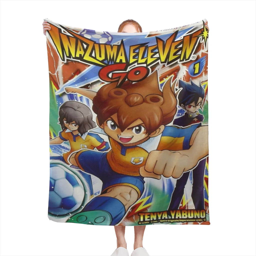 Hot Game Inazuma Eleven Comfortable Flanne Blanket Soft comforter sets throw for Couch Warm Flannel Blankets Bedroom Décor