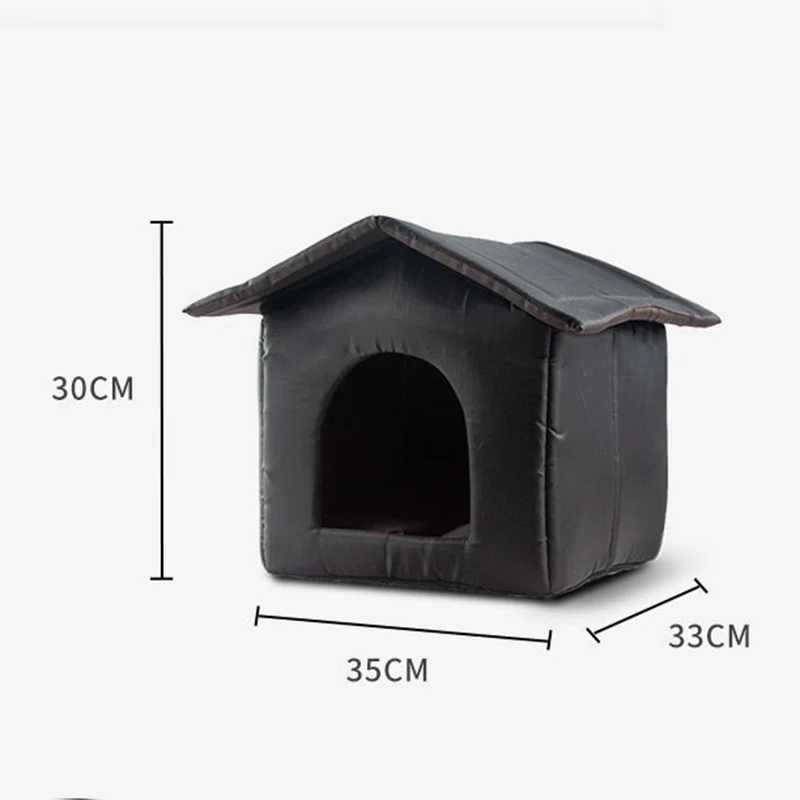 Outdoor Cat House Winter Cat House Kennel, Easy To Clean Waterproof Foldable Cat Litter Tent Outdoor Cat Or Small Dog Shelter