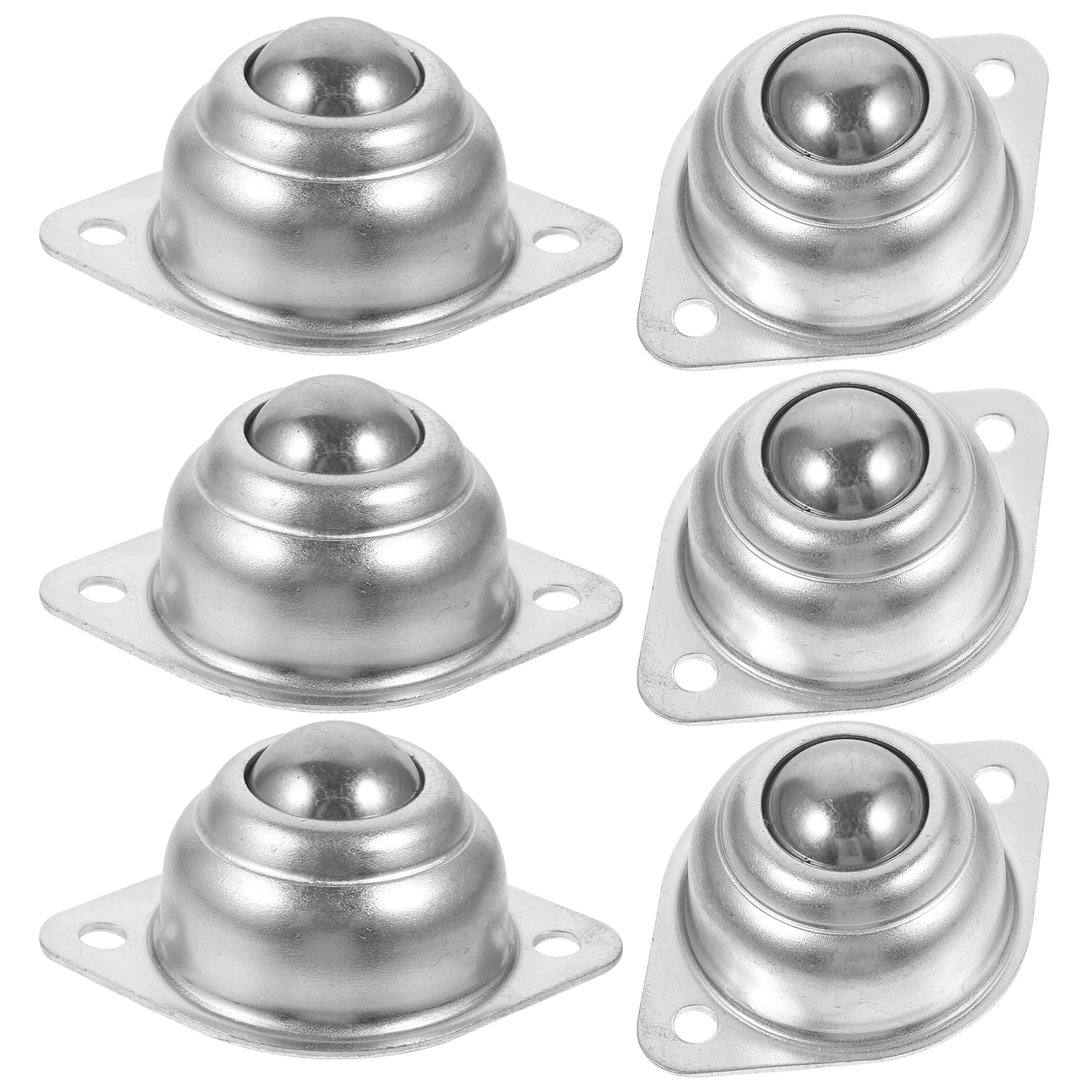 

6 Pcs Ball Bearing Roller Mini Casters Swivel Carbon Steel Small Wheels Rotatable Furniture Appliance Tools Parts Bearings Screw