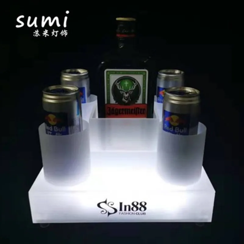 

Креативное светящееся сиденье для вина KTV, набор дикой сетки, подставка для иностранного вина, светодиодная красочная основа, орнамент, винная стойка