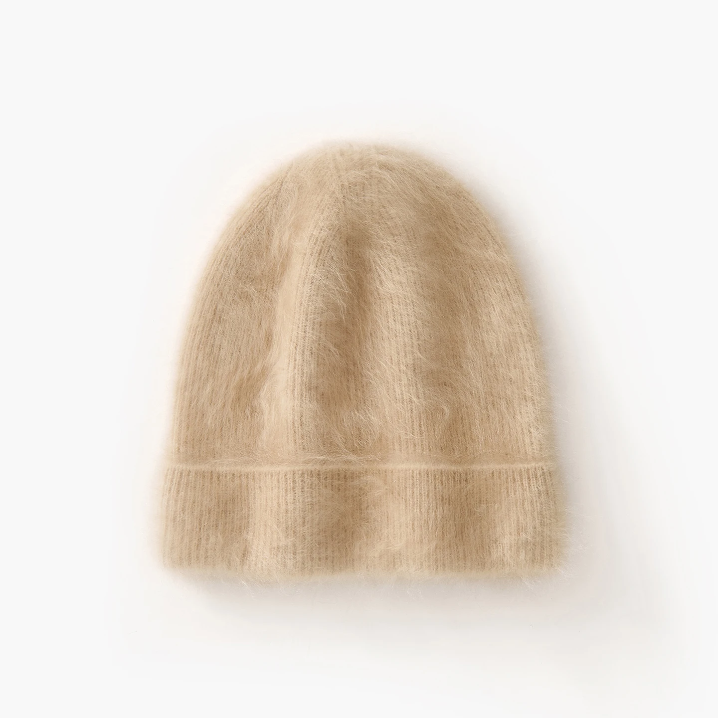 

MERRILAMB 100% Cashmere Hat For Women Outdoor Casual Soft-Brushed Warm Winter Hat Female Solid Beanies Hats Knitted Skullies Cap