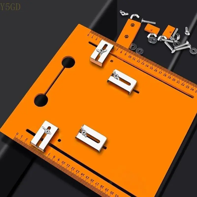 

Y5GD Cutting Machine Base Plate, Woodworking Hand Tool,Punch-Free 90° 45° Cut Board