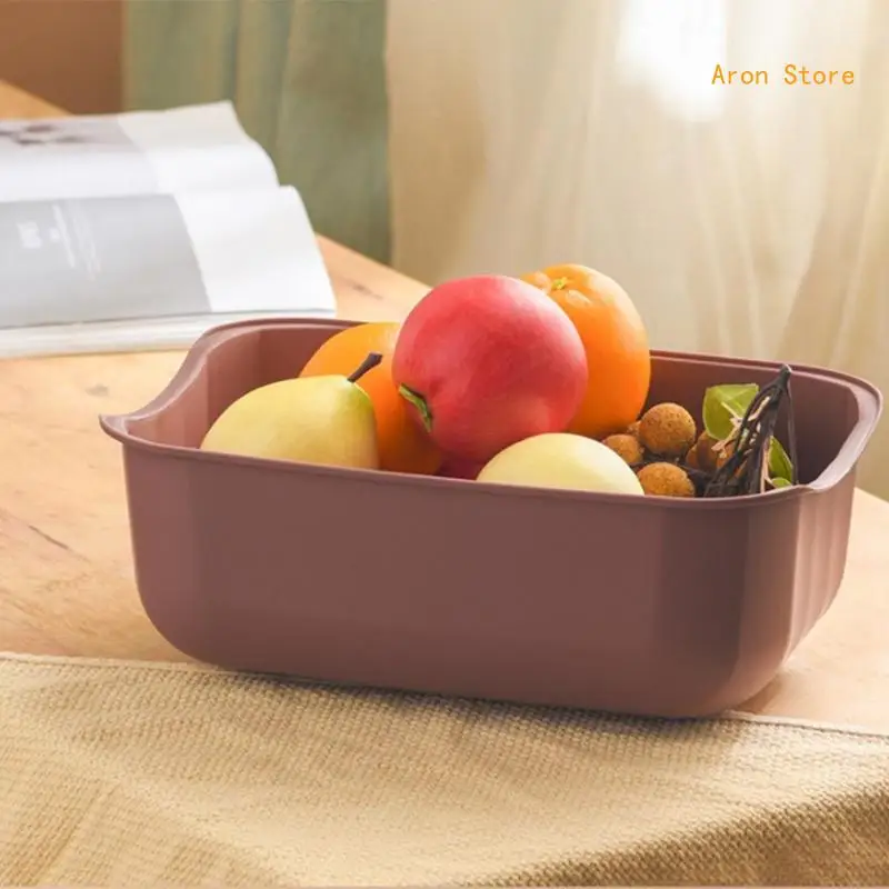 

Double Layer Dish Drain Tray with Handle Double Layer Drying Rack Can Be Used for Fruit Vegetable Kitchen Household Gift H3CF