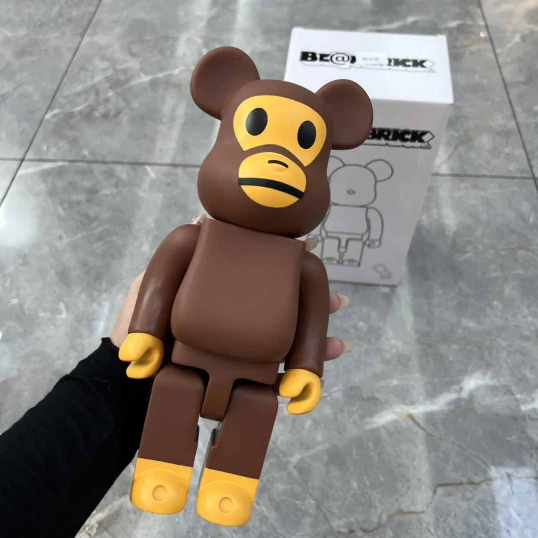 

Bearbrick 400% Building Block Bear 28cm Big Mouth Monkey Building Block Monkey Cartoon Toy Doll Trendy Desktop Decoration