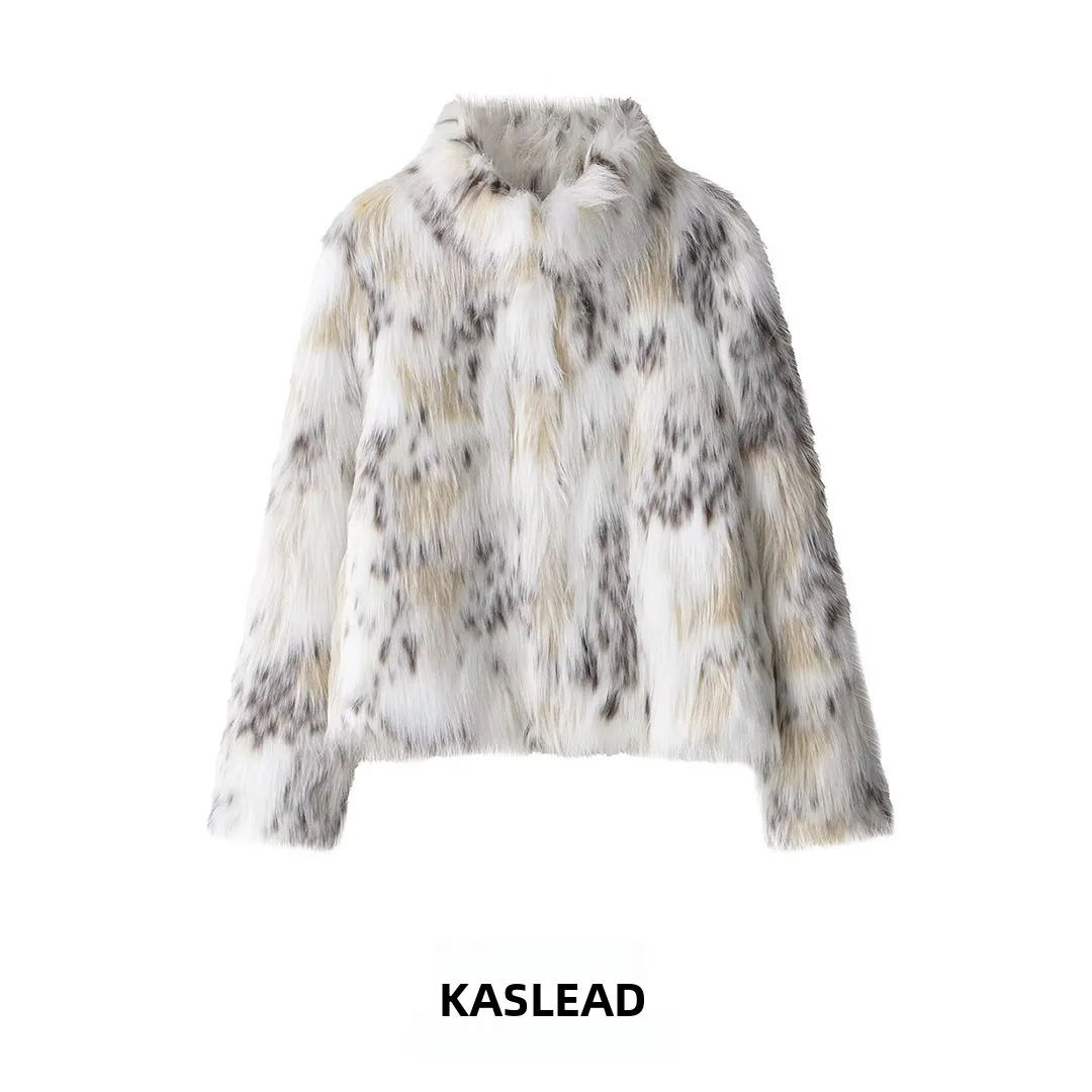 

Faionable с эффектом искусственного меха Jaet KASLEAD, новая женская одежда, верхняя одежда Sli, длинное женское пальто из полиэфирного волокна све