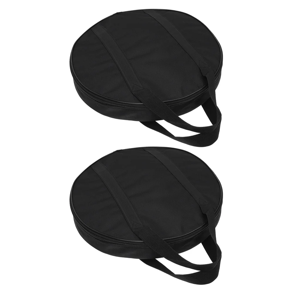 

2Pcs Sturdy Cymbal Protective Bag Water-Resistant Fabric Portable Musical Instrument Carrier for Musicians on The Go