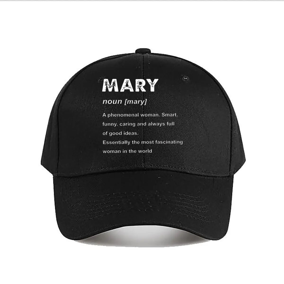 Mary Definition Quote Phenomenal Woman Baseball Cap Fashion Men Sunhat Women's Outdoor Sports