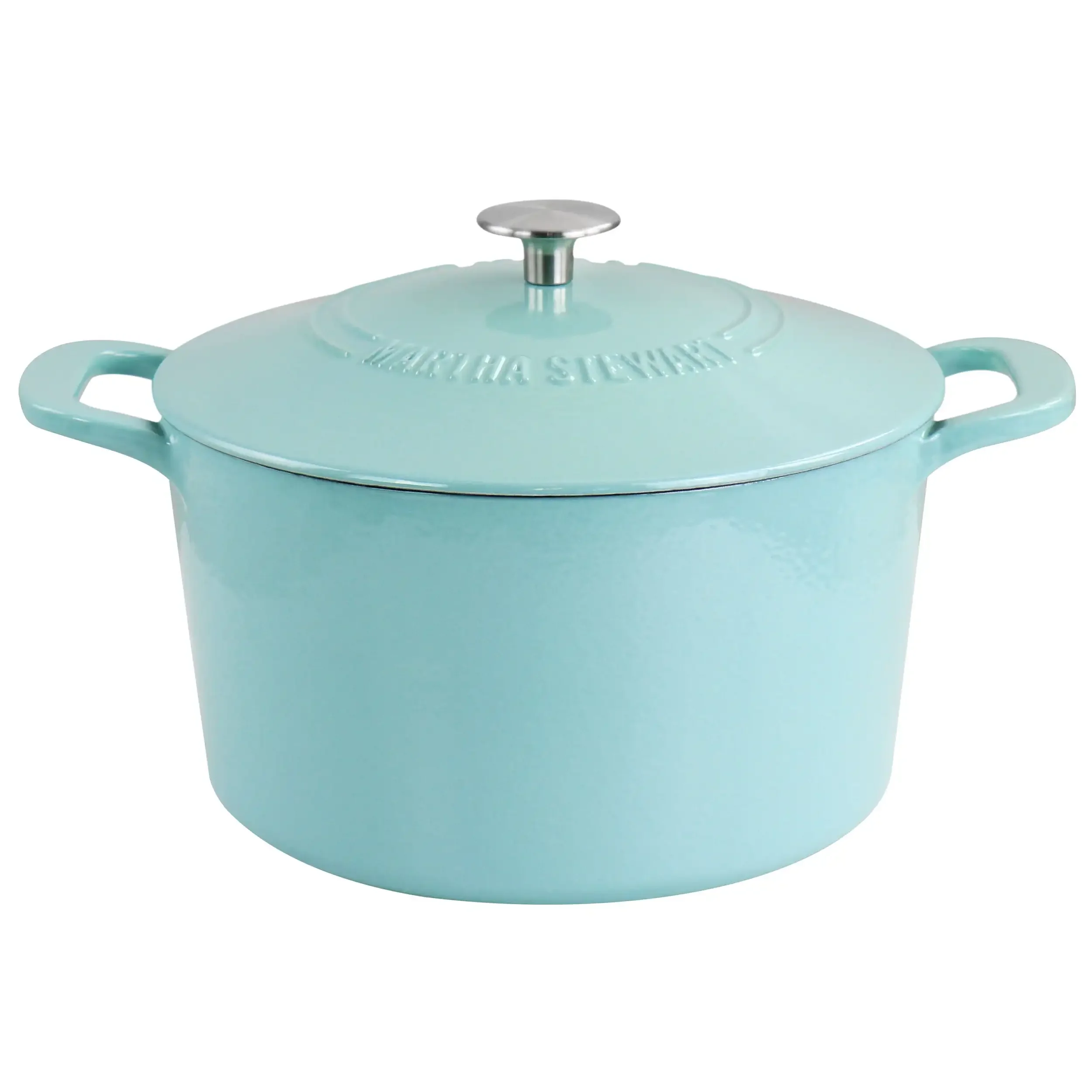 

Enameled Cast Iron 7 Quart Dutch Oven with Lid in Turquoise
