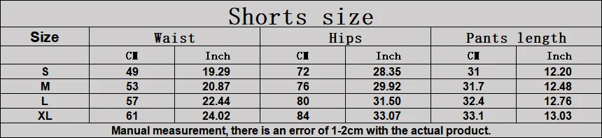 Size chart and fit details