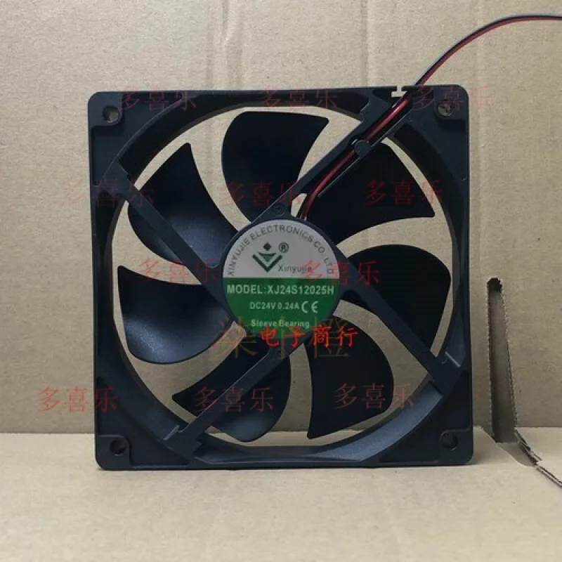 

ZMZM 1 шт. для XJ24S12025H DC24V 0,24A 120*120*25 мм 12 см 2-проводной охлаждающий вентилятор # F18