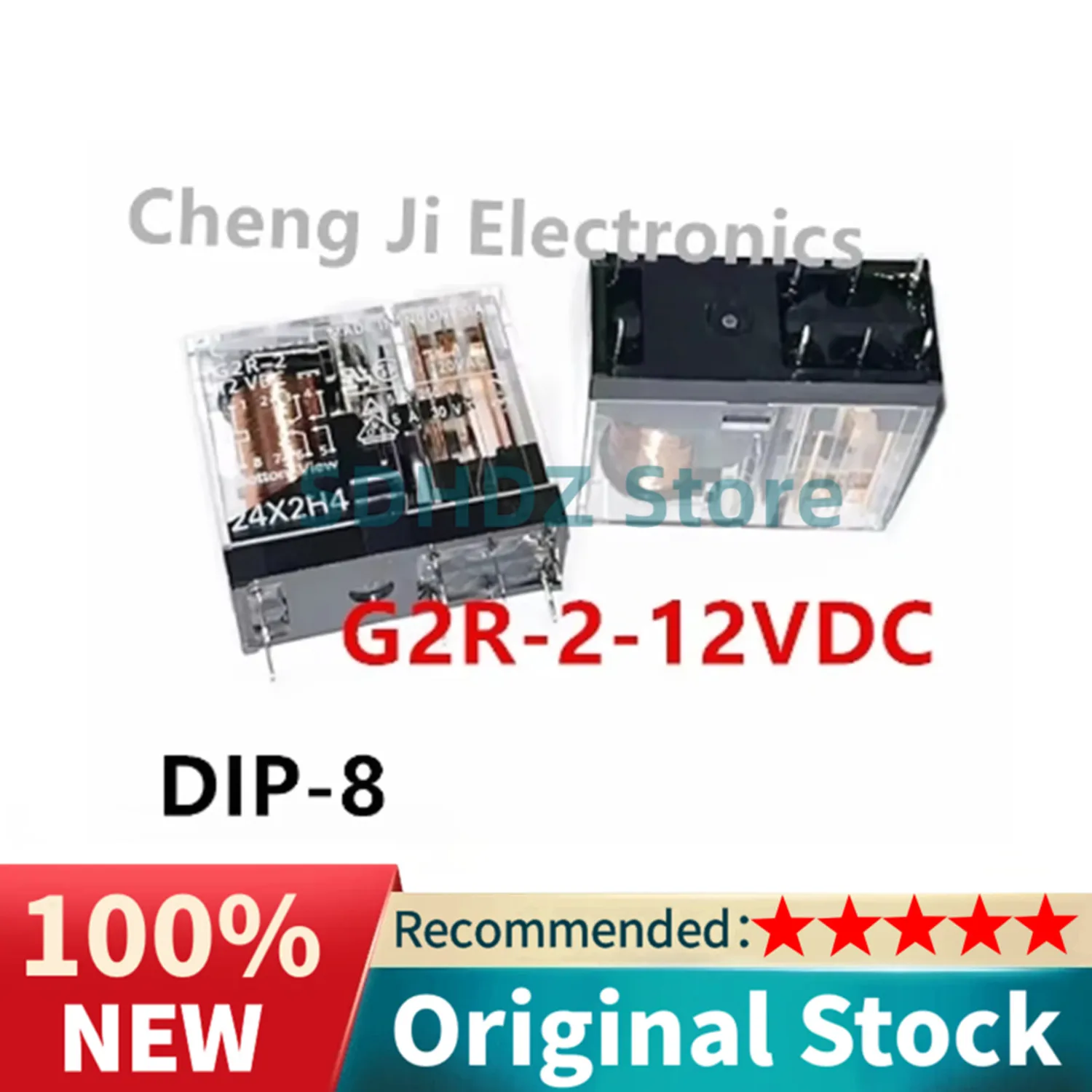 10PCS/Lot G2R-2-5VDC 、G2R-2-12VDC 、G2R-2-24VDC DIP-8 New Original Two Open And Two Close Power Relay G2R-2-DC12V DC24V