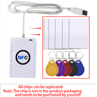 NFC Reader USB ACR122U contactless smart ic Card and writer rfid copier Copier Duplicator 5pcs UID Changeable Tag Card Key Fob