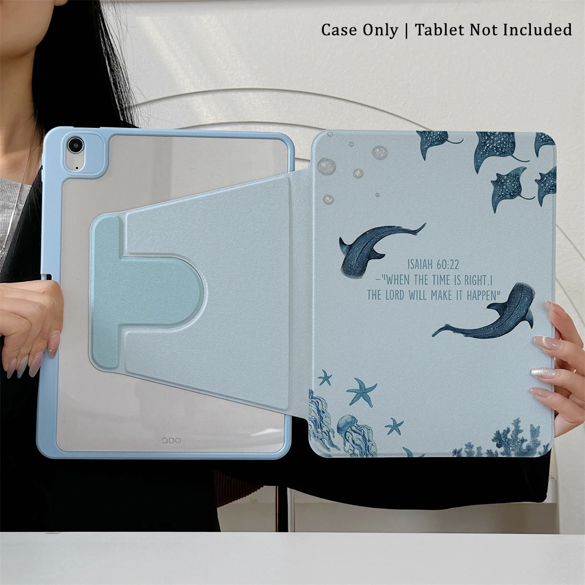 

360 ° Rotating Foldable Case to Easily Protect Your Pad: Compatible with iPad Air 6,Air 5,4,10,2024,air m3/a16 2025