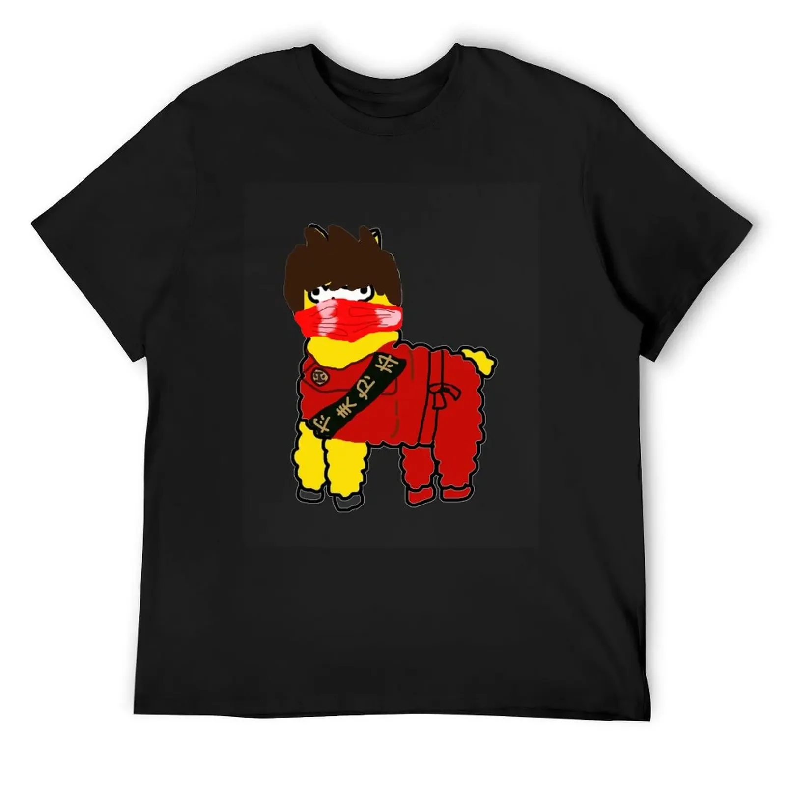 

Kai The Ninja Alpaca T-Shirt plus size tops cotton graphic tees shirts graphic tees mens clothing