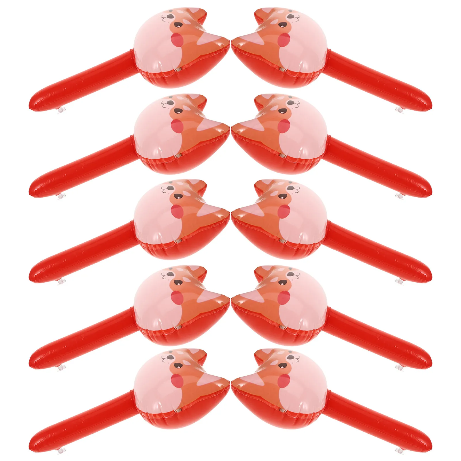 

Набор из 10 надувных молотков-колокольчиков в форме лисы из ПВХ для детских вечеринок, веселых игр в бассейне и на пляже, реквизит для праздничных игр