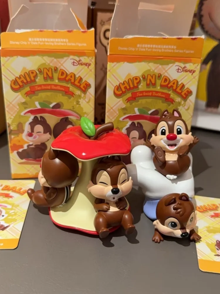 POP MART Disney Chip And Dale Figurine Blind Box Flocked Desktop Ornament Collectible Home Decor Gift For Adult Collectors - view 5