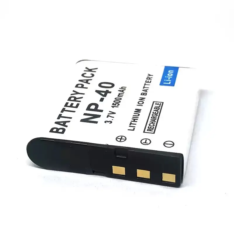 3.7V 1500mAh NP-40 Camera Battery for Casio EX-Z40 Z500 Z600 Z700 Z750 Z1050 Z1080 Camera + USB Charger