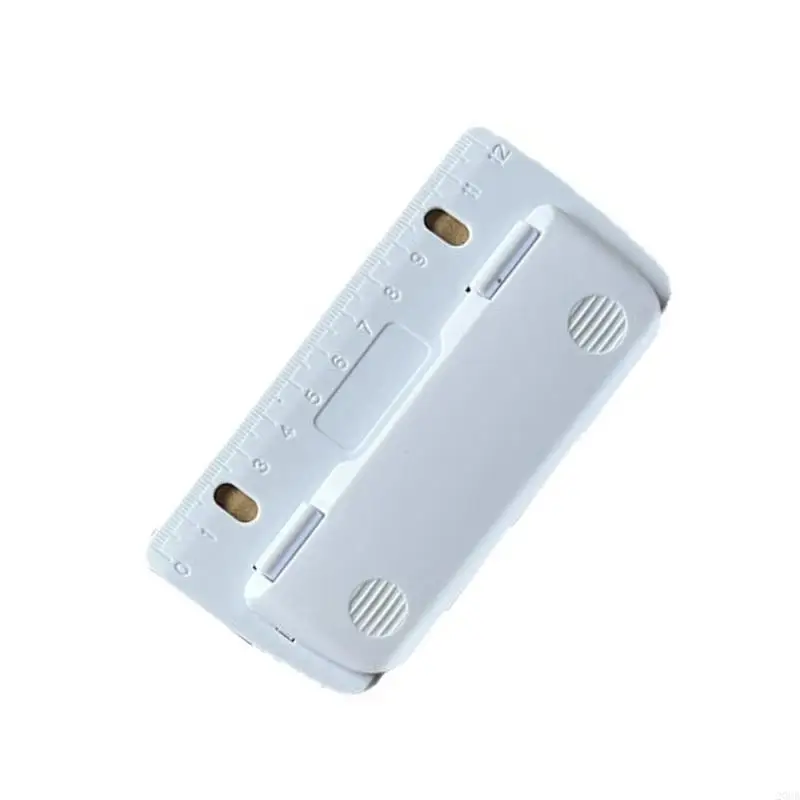 خرامة ورق دائرية 20CB لدفتر قصاصات الكمبيوتر المحمول، سعة 3 أوراق 2 ثقب خرامة ورق محمولة باليد #1