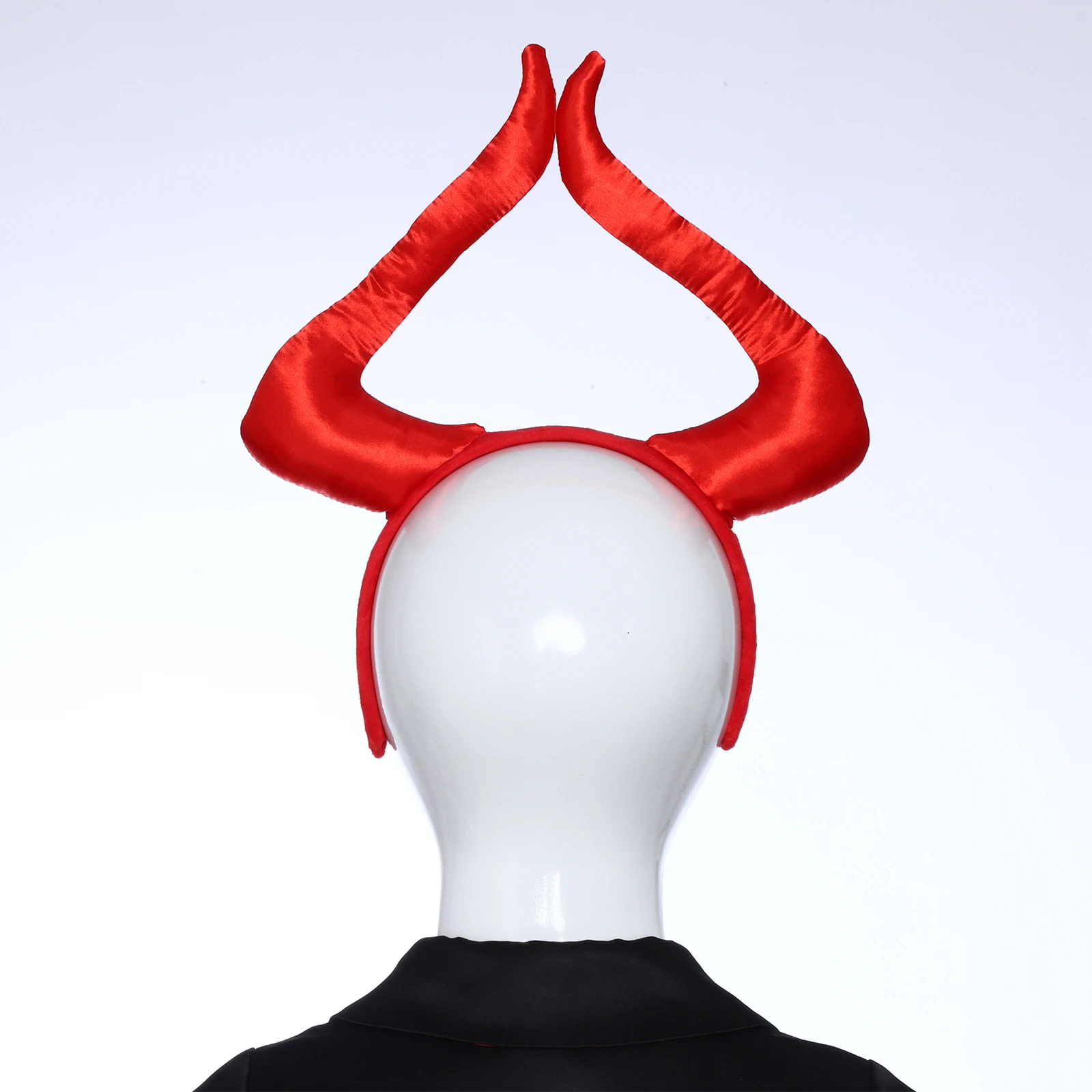 Volwassenen Kinderen Effen Kleur Hoorn Hoofdband En Driehoekige Tip Staart Festival Supply Cosplay Rollenspel Accessoire voor Halloween Carnaval