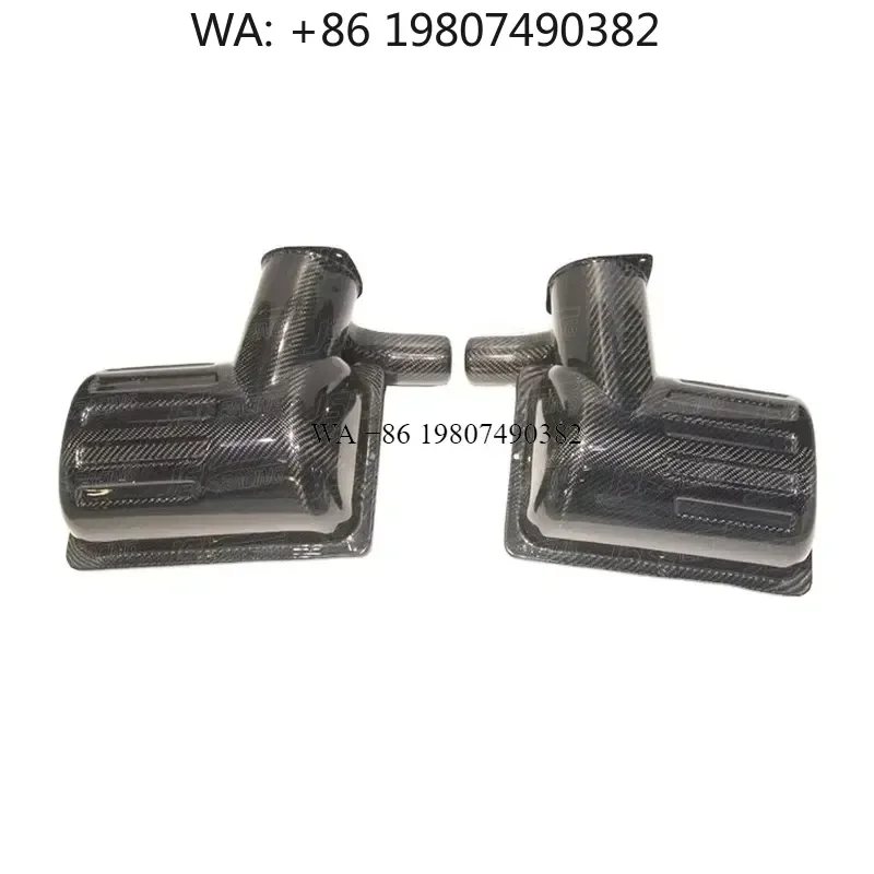 Wmwmnu Carbon Fiber Engine Cover Air Box for 2005-2009 F430 Upgrade to B Style 2 Pcs