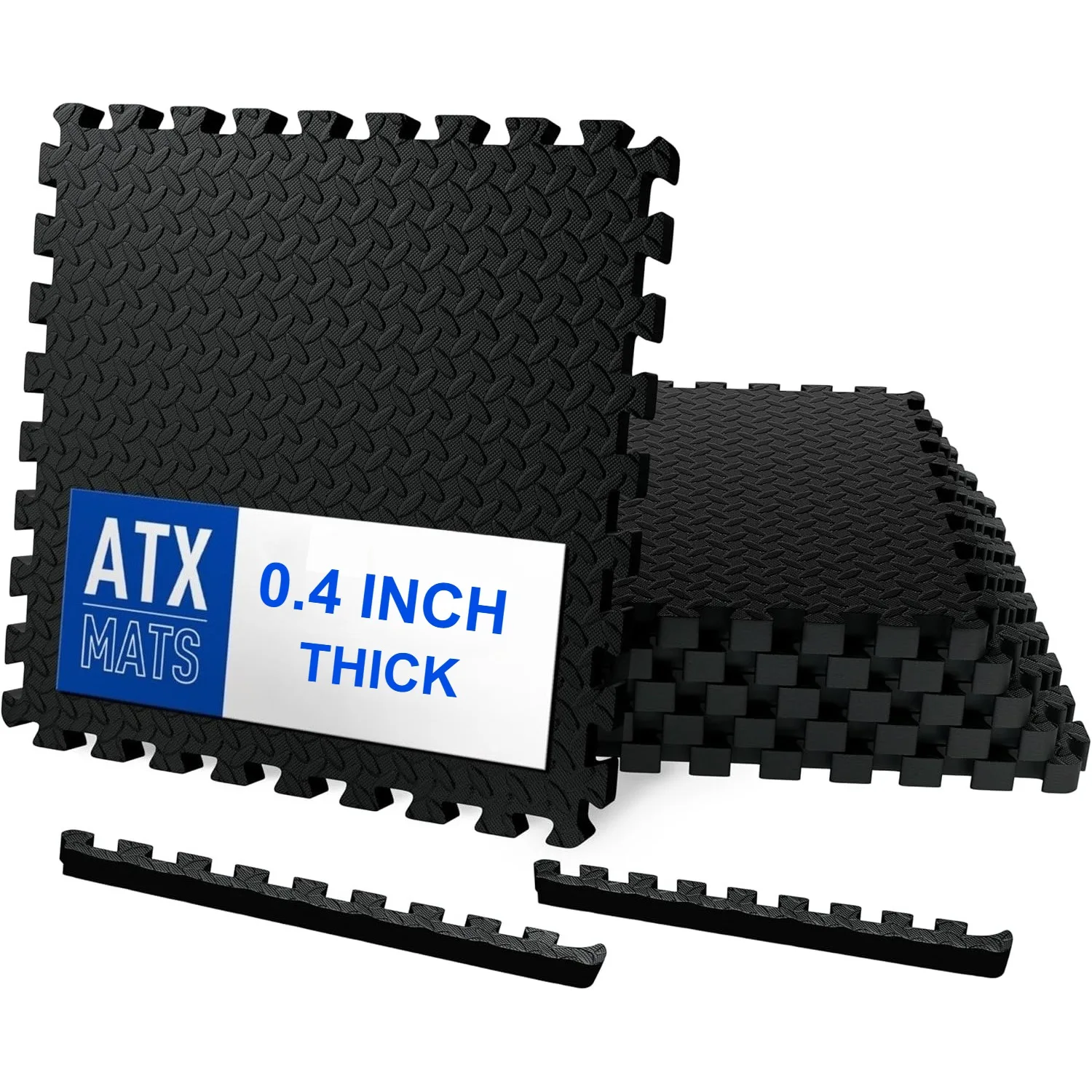 

Коврик для упражнений в стиле пазлов, 24x24 дюйма, толщиной 0,4 дюйма, из ЭВА, нескользящий, экологичный, подходит для спортзалов, подвалов и гаражей