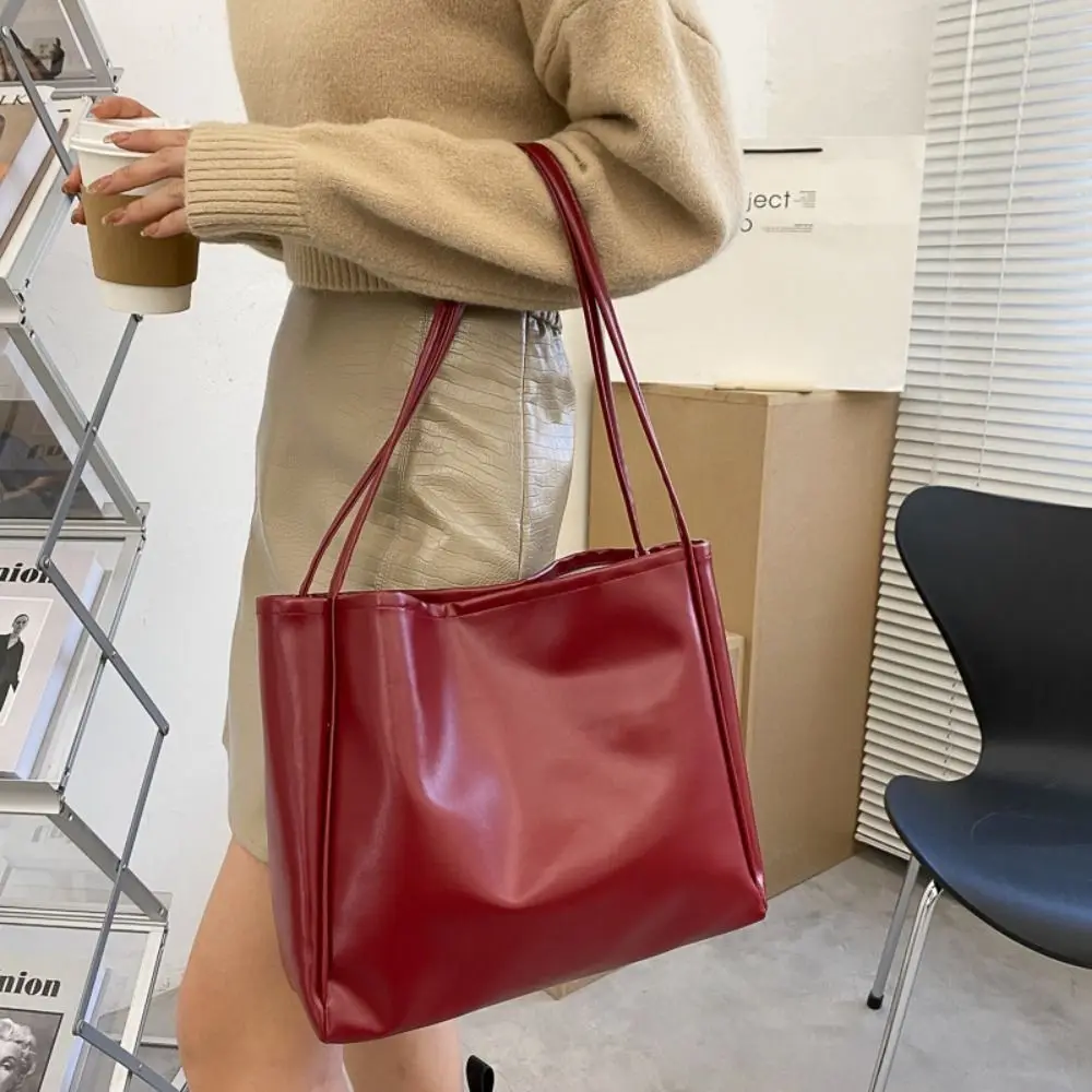

New Trendy Tote Bag Simple Temperament Western Style Large Capacity Shoulder Bag Casual Shopping Bag Luxury Designer Handbag