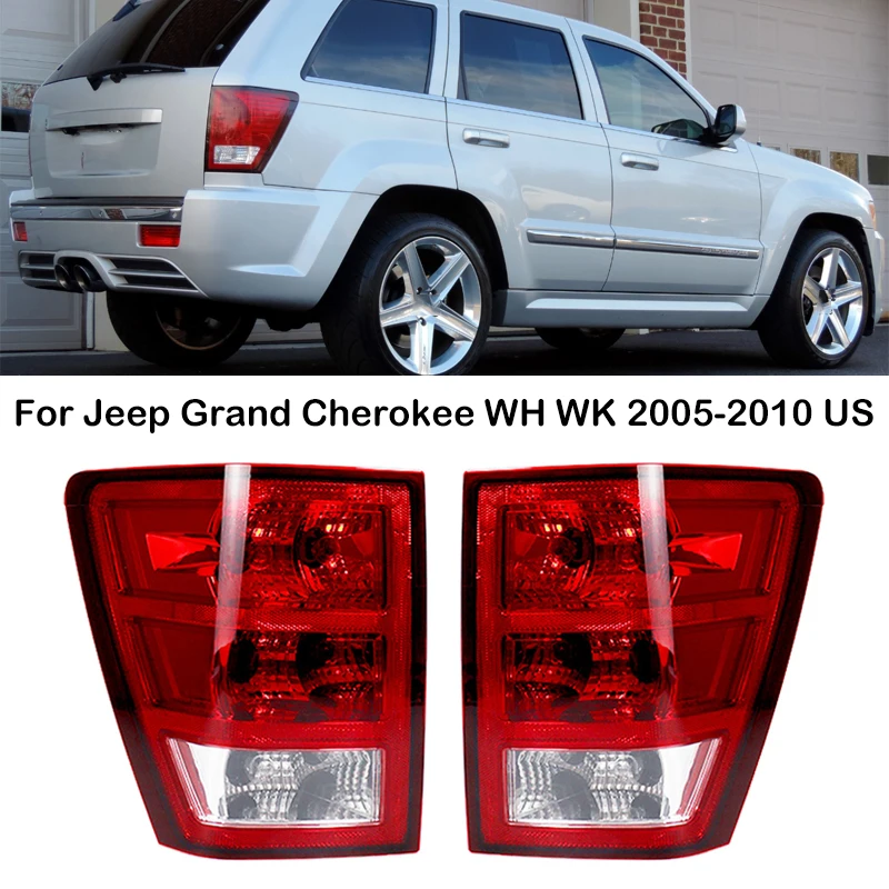 For Jeep Grand Cherokee WH WK 2005-2010 US Version Rear Bumper Tail Light Assembly Tail Lamp Brake Lamp 55156614AG 55156615AG