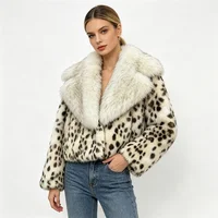 Manteau en fausse fourrure marron pour femme 2026 – Veste d'hiver chaude pour femme avec col rabattable, coupe oversize élégante 6