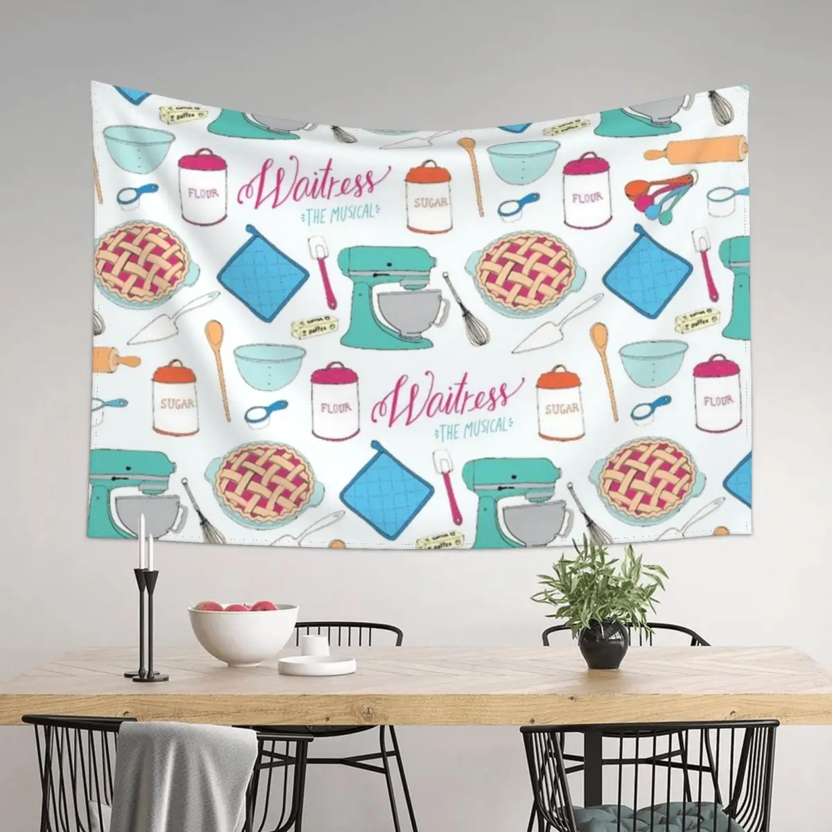 

Waitress the Musical Pattern Tapestry Decoration Wall Japanese Room Decor Bed Room Decoration Tapestry