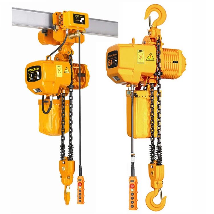 

Multifunctional 5T 7.5T 5 10 Ton Construction Lift Warehouse With Trolley Electric Chain Crane Hoist