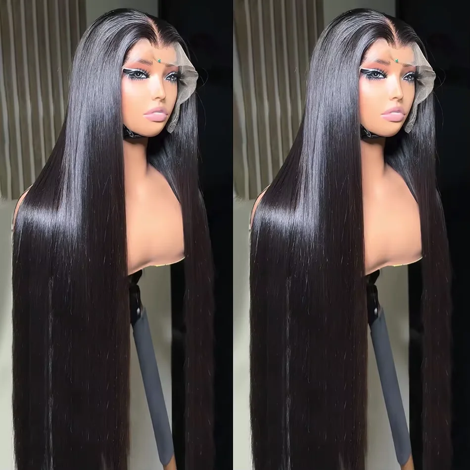 

13x4 HD Lace Front Human Hair Wigs Brazilian Hair Lace Straight Lace Frontal For Black Women PrePlucked Remy Hair 200 Density