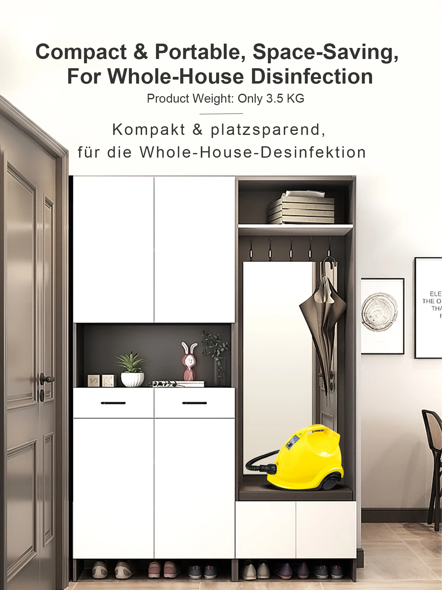 Professional Instant Steam Cleaner Continuous High Temperature Sterilization Air Conditioner Kitchen Car Industrial Grade Steam