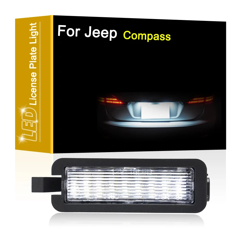 Lampada targa a LED 12V per Jeep Compass 2017 2018 2019 2020 gruppo luce targa bianco