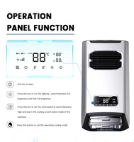 Climatiseur portable, 8000 BTU, climatiseur de camping 220V avec télécommande, compresseur silencieux pour tente, camping-car, caravane 2