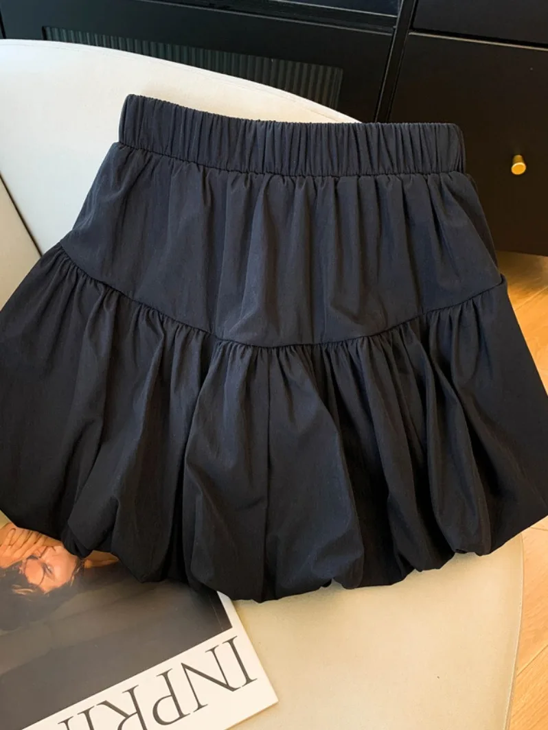 

Юбка-бабочка Bla Puffy Flower Bud, женская, весна 2026, новая, с завышенной талией, утягивающая, с защитой от просвечивания, длиной до колена