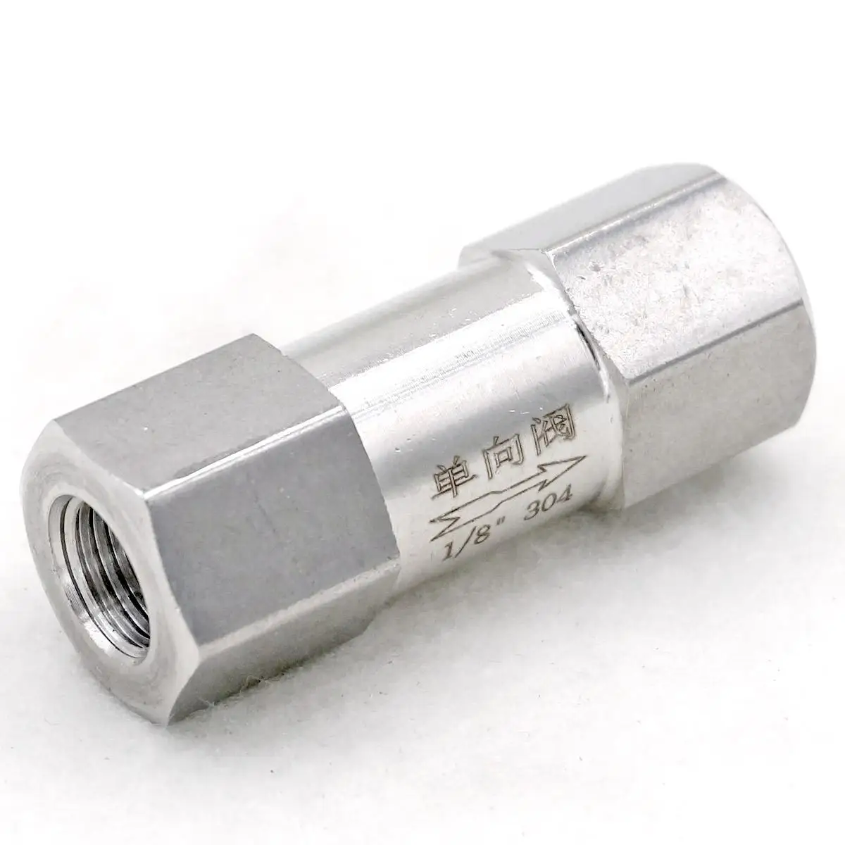 Áp Lực Cao 1/8 "BSP Dây Chuyền Nữ 304 Inox Một Cách Kiểm Tra Van Không Trở Về Van