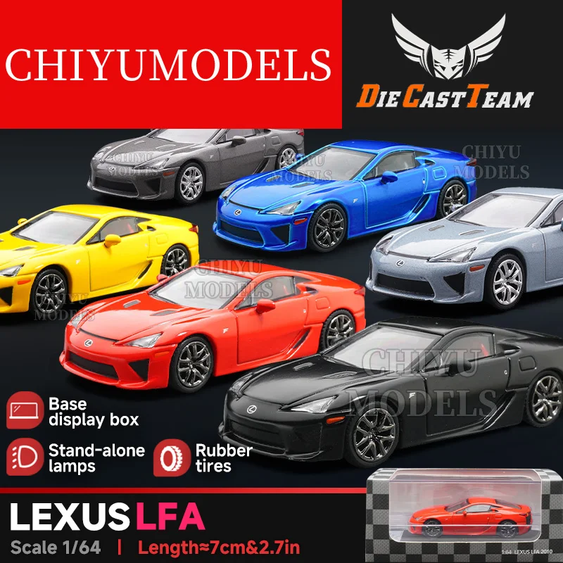 

DCT 1/64 LFA металлические литые автомобили, коллекционные модели, литые под давлением игрушки для мальчиков