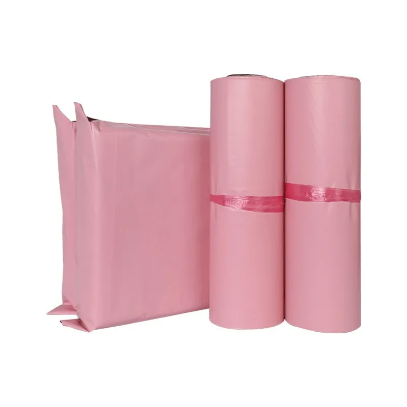 4 Sizes Pink Express Bag Underwear Packing Shipping Envelopes Waterproof Mailing Bags Self Seal Poly Mailers Gift Pouches 50Pcs