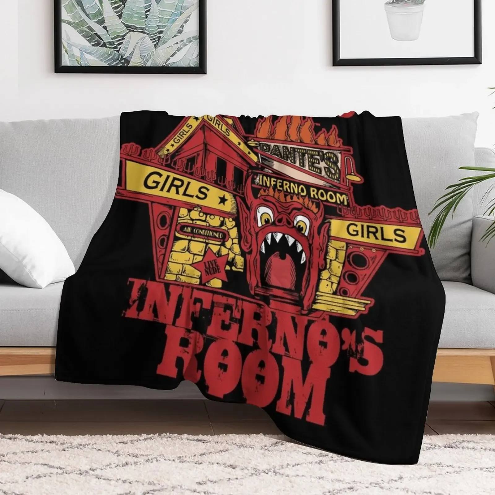 Dante's Inferno Room Throw Blanket Summer Beddings Soft Big Luxury Blankets