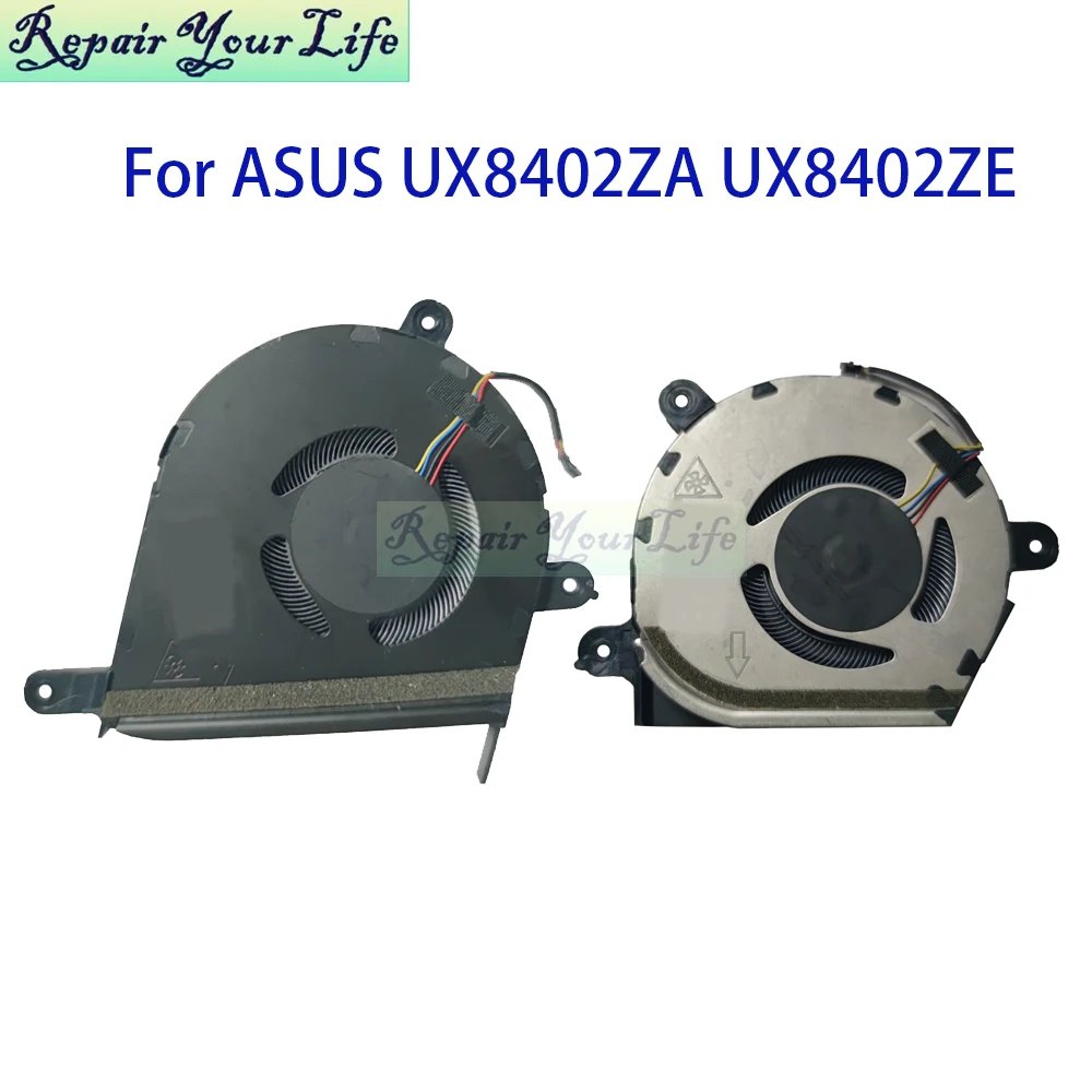 Notebook CPU GPU Cooling Fan For ASUS Zenbook Pro 14 UX8402 UX8402ZE UX8402ZA BAPA0607R2HY001 13NB0X80M20011 13NB0X80M19011 New