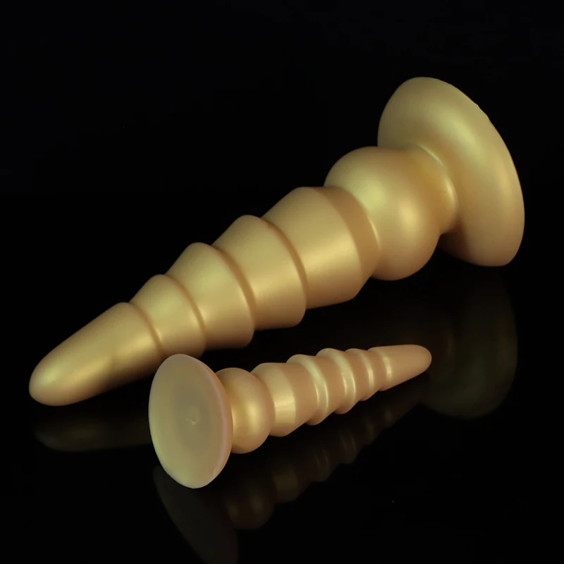 2 Size Tower shaped Huge Anal Plug Dildos Sex Product Big Butt Plug Soft Penis Anal Dilator Stimulate Vagina and Anus Sex Toys